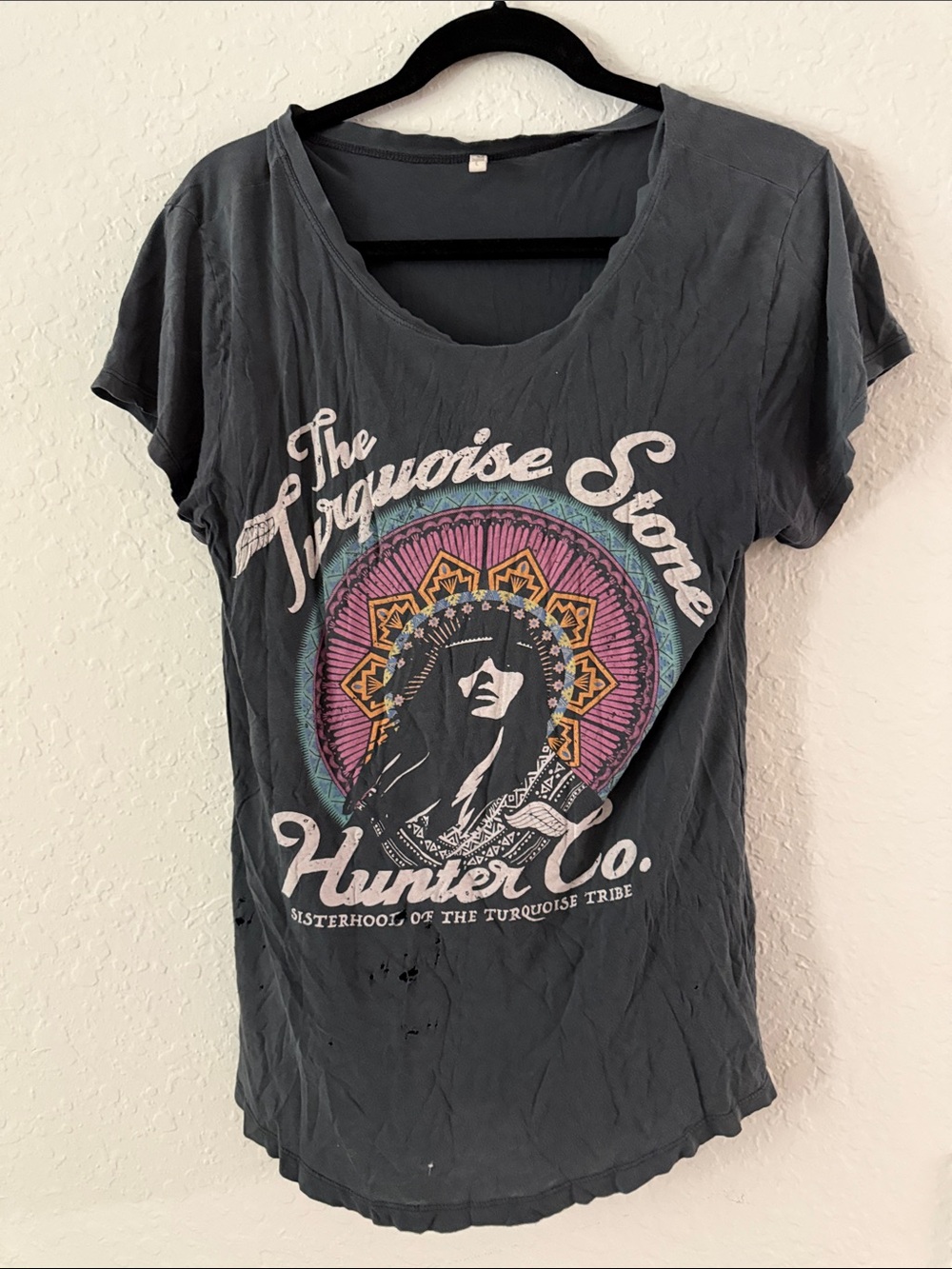 Spell Designs Turquoise Stone Hunter Tee – Large AS IS - Picture 3 of 6